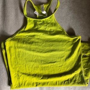 Lululemon neon green tank- 4